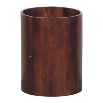 winewood round side cabinet