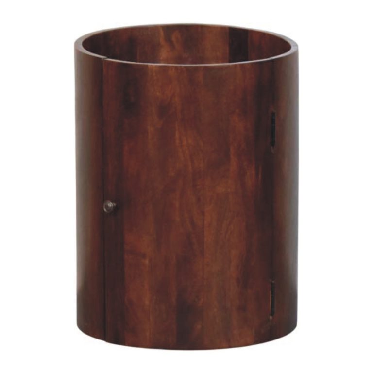 winewood round side cabinet