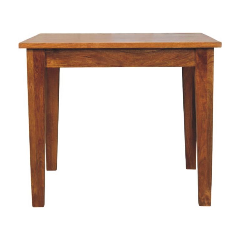 golden teak solid wood dining table