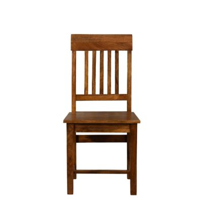slatted back dining chair