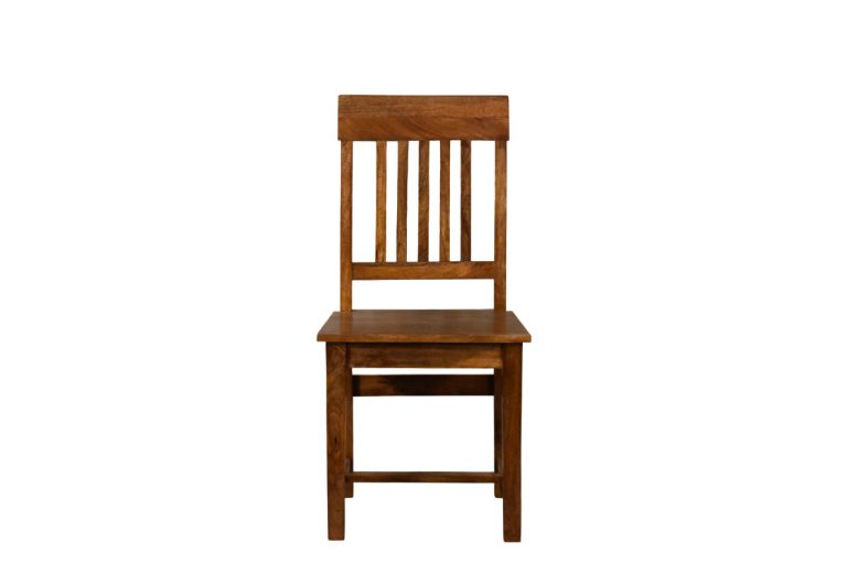 slatted back dining chair