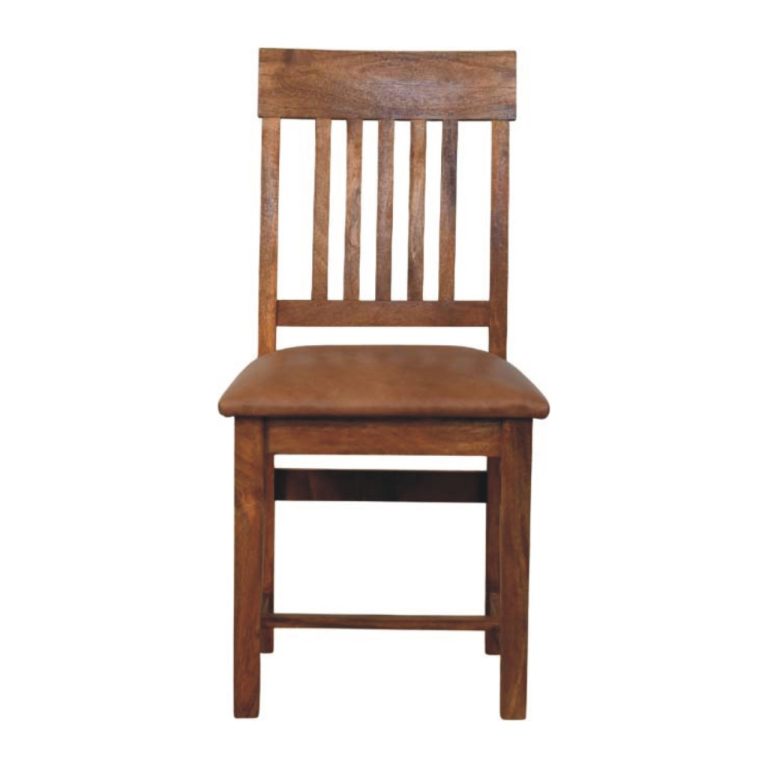 amber oak slatted dining chair