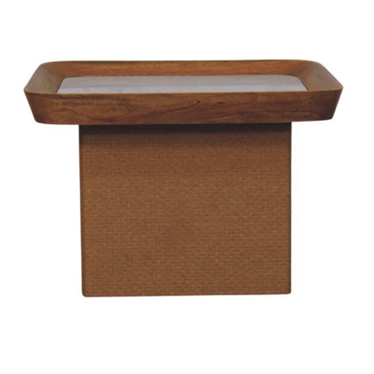 marble top chatai coffee table