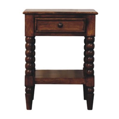 spindle one drawer side table