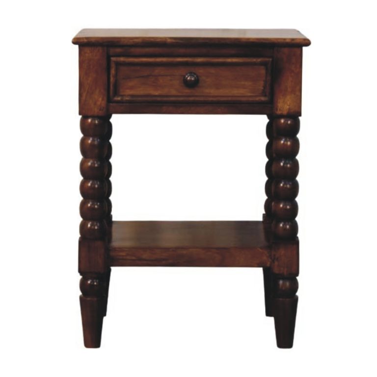 spindle one drawer side table