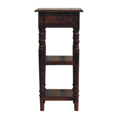 tall turned leg side table