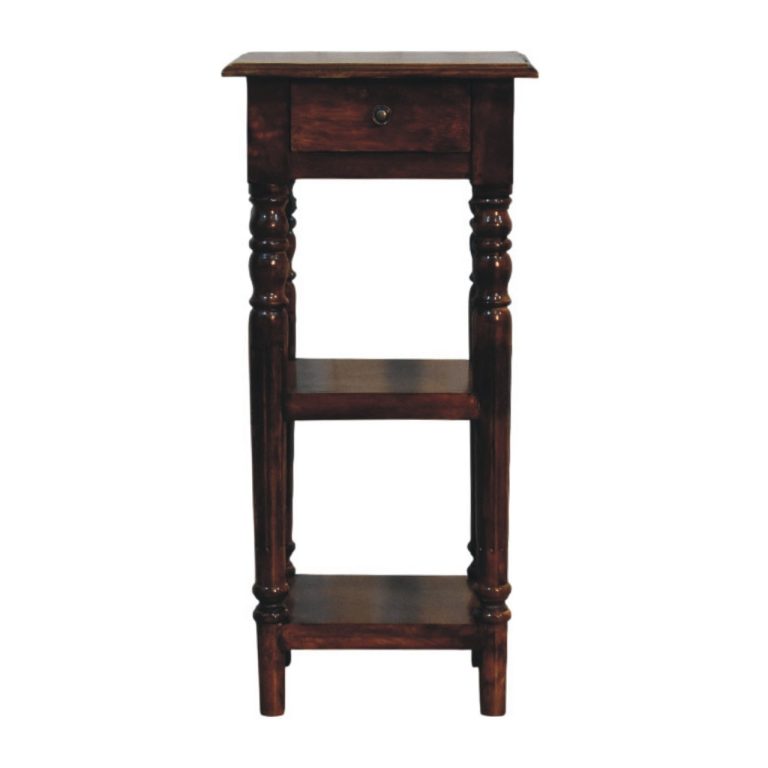 tall turned leg side table